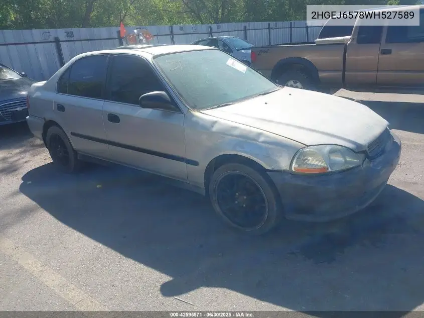 1998 Honda Civic Lx VIN: 2HGEJ6578WH527589 Lot: 42595571