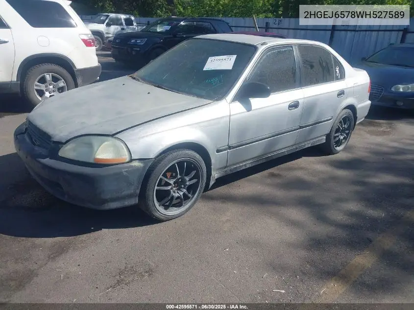 1998 Honda Civic Lx VIN: 2HGEJ6578WH527589 Lot: 42595571
