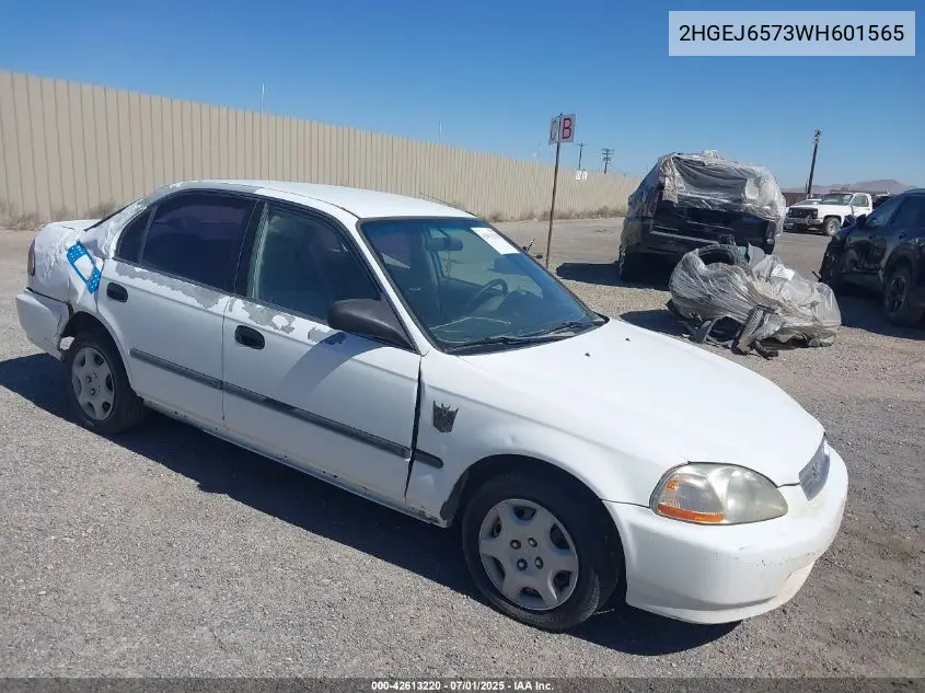 1998 Honda Civic Lx VIN: 2HGEJ6573WH601565 Lot: 42613220