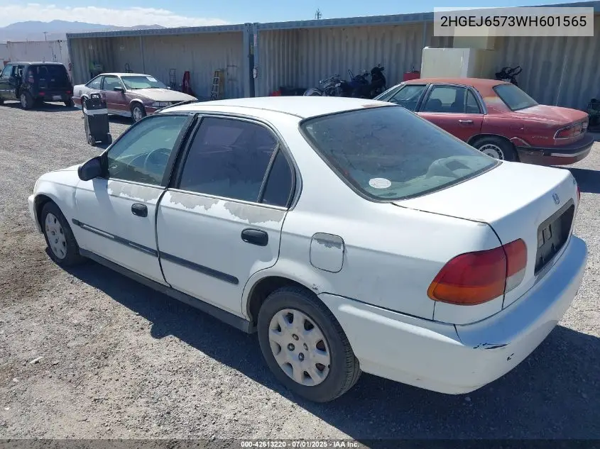 1998 Honda Civic Lx VIN: 2HGEJ6573WH601565 Lot: 42613220