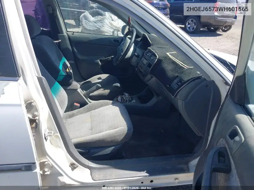 1998 Honda Civic Lx VIN: 2HGEJ6573WH601565 Lot: 42613220