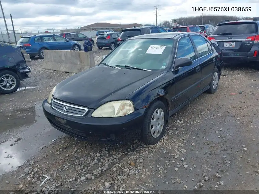 1999 Honda Civic Lx VIN: 1HGEJ6576XL038659 Lot: 42170672