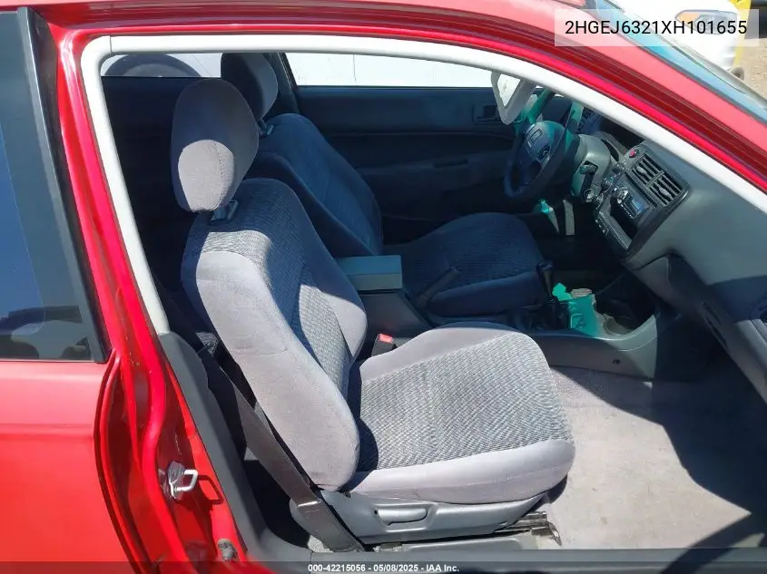 1999 Honda Civic Cx VIN: 2HGEJ6321XH101655 Lot: 42215056