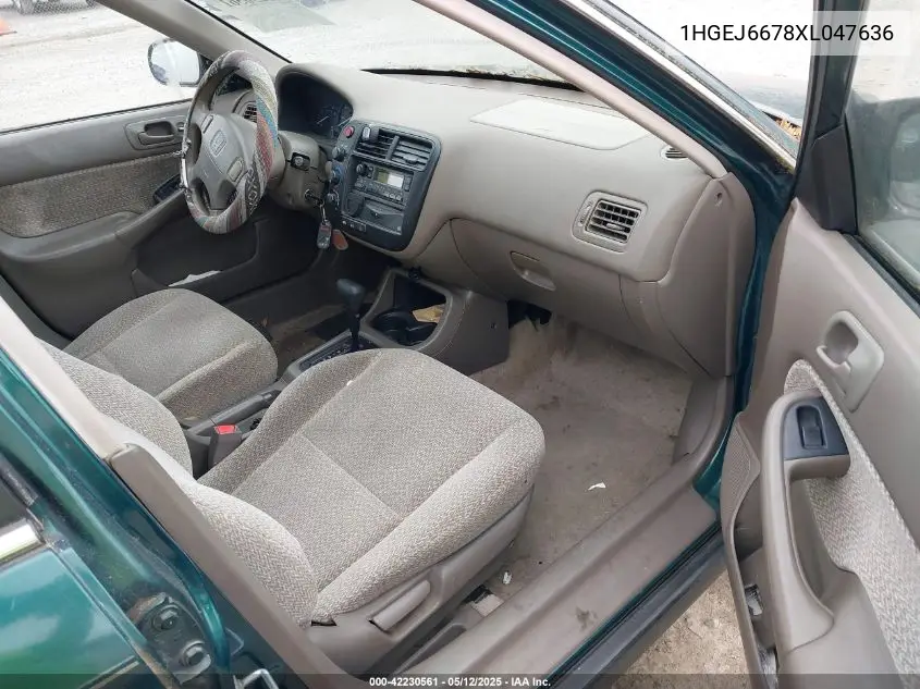 1999 Honda Civic Lx VIN: 1HGEJ6678XL047636 Lot: 42230561