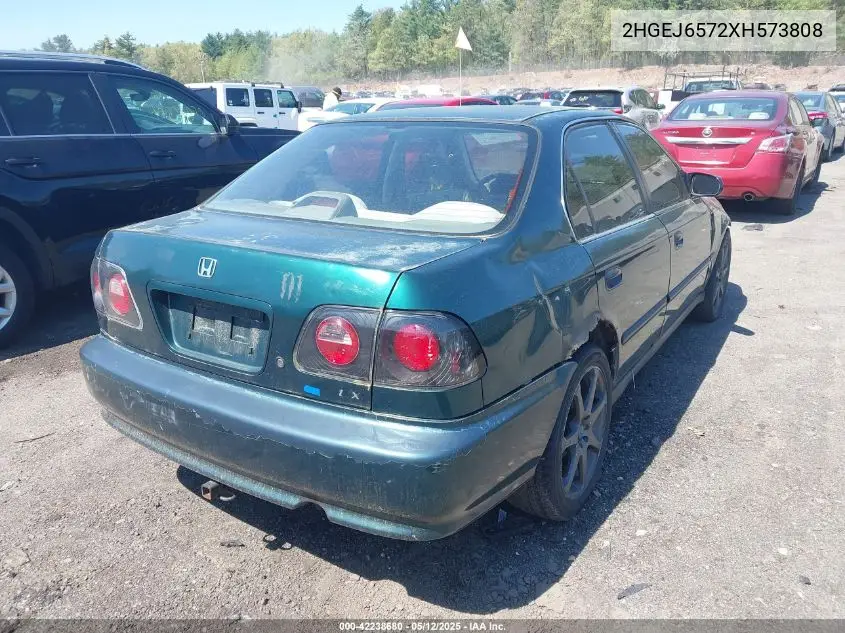 1999 Honda Civic Lx VIN: 2HGEJ6572XH573808 Lot: 42238680