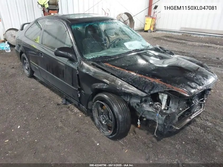 1999 Honda Civic Si VIN: 1HGEM1150XL047081 Lot: 42240796