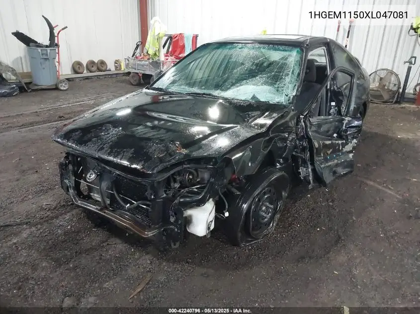 1999 Honda Civic Si VIN: 1HGEM1150XL047081 Lot: 42240796