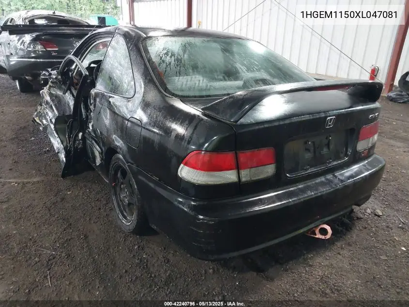 1999 Honda Civic Si VIN: 1HGEM1150XL047081 Lot: 42240796