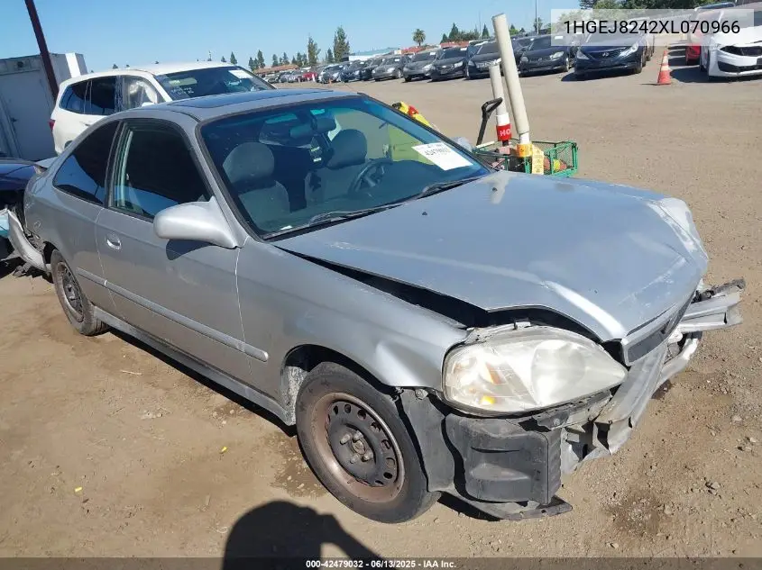 1999 Honda Civic Ex VIN: 1HGEJ8242XL070966 Lot: 42479032