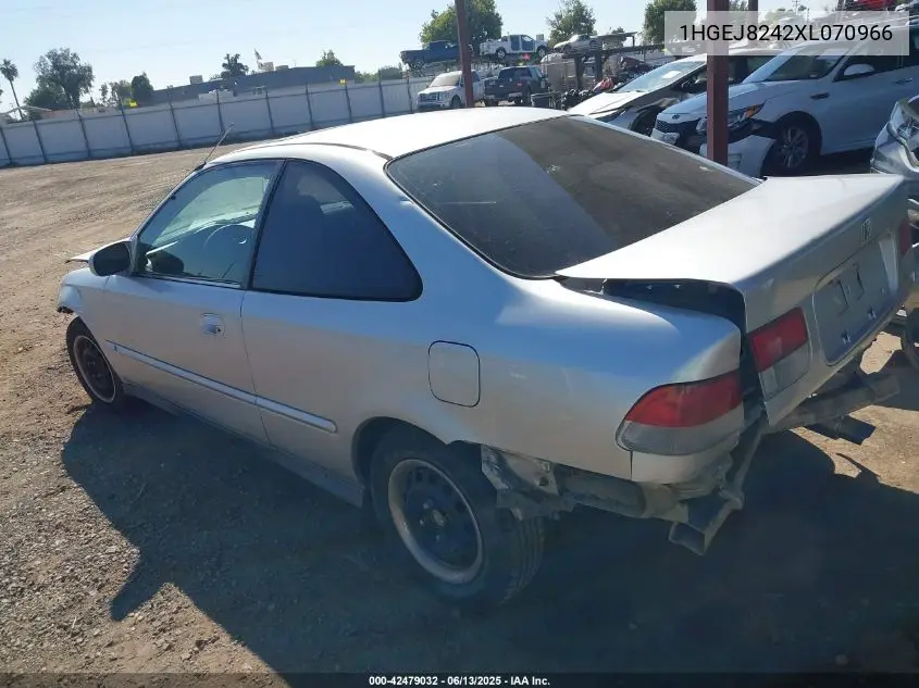 1999 Honda Civic Ex VIN: 1HGEJ8242XL070966 Lot: 42479032