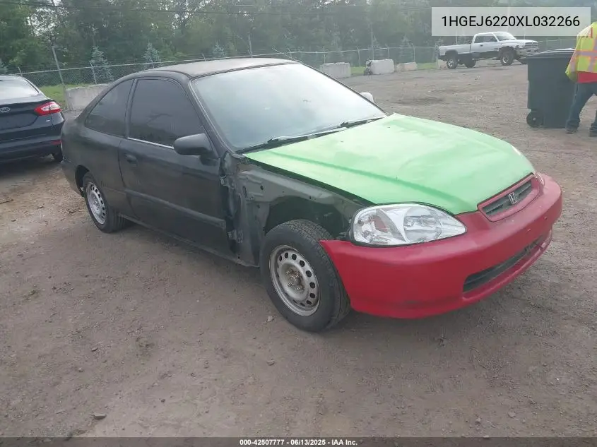1999 Honda Civic Dx VIN: 1HGEJ6220XL032266 Lot: 42507777
