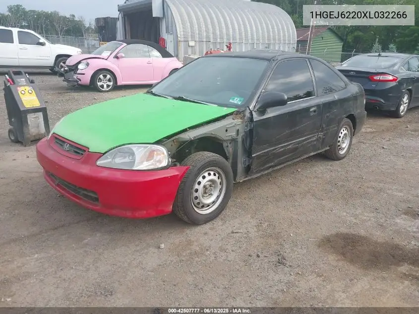1999 Honda Civic Dx VIN: 1HGEJ6220XL032266 Lot: 42507777