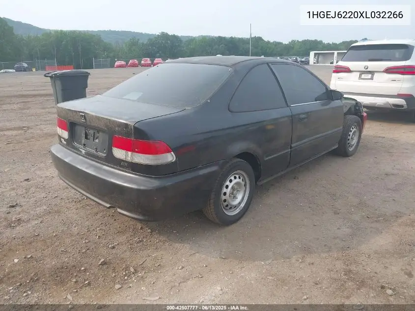 1999 Honda Civic Dx VIN: 1HGEJ6220XL032266 Lot: 42507777