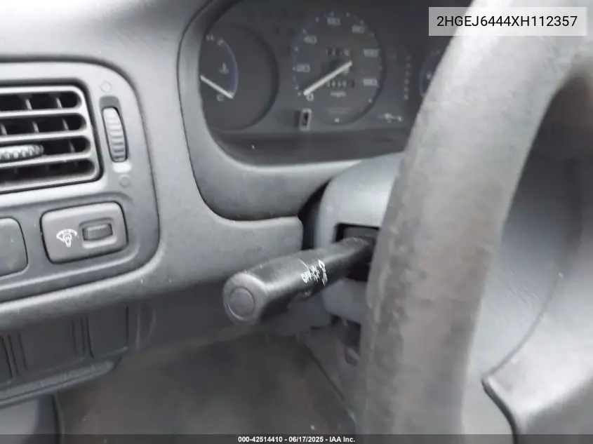 1999 Honda Civic Dx VIN: 2HGEJ6444XH112357 Lot: 42514410