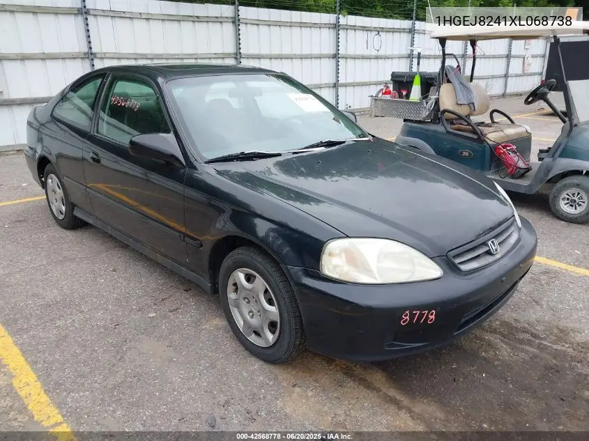 1999 Honda Civic Ex VIN: 1HGEJ8241XL068738 Lot: 42568778