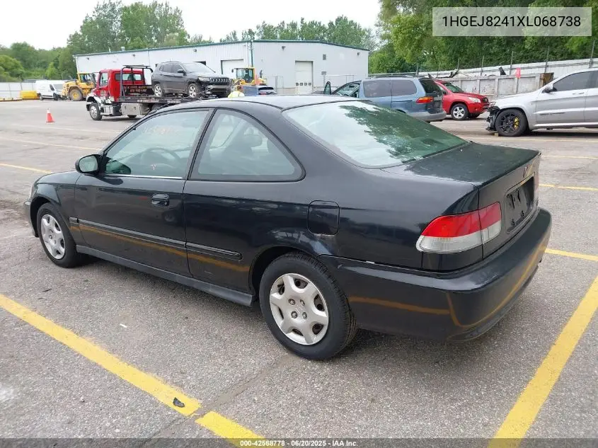 1999 Honda Civic Ex VIN: 1HGEJ8241XL068738 Lot: 42568778