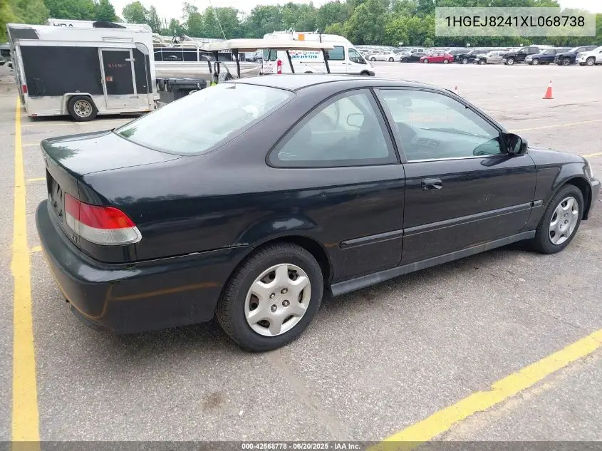 1999 Honda Civic Ex VIN: 1HGEJ8241XL068738 Lot: 42568778