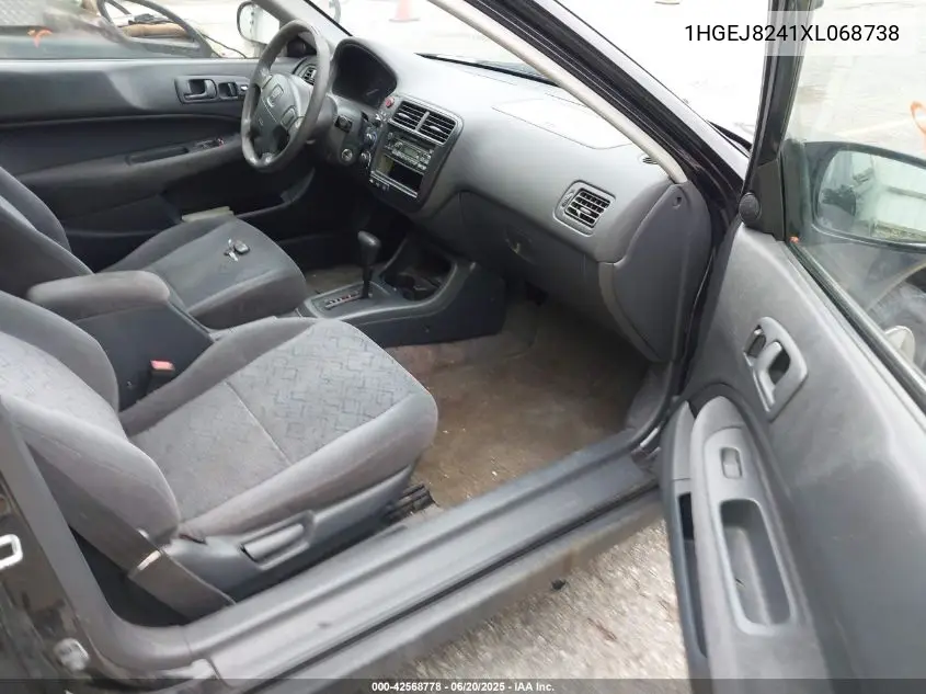 1999 Honda Civic Ex VIN: 1HGEJ8241XL068738 Lot: 42568778