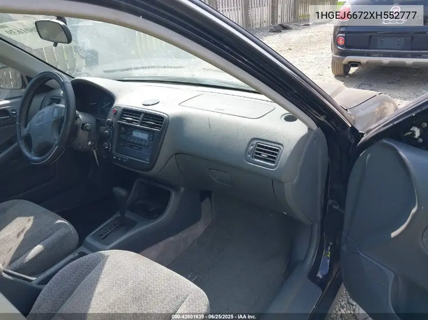 1999 Honda Civic Lx VIN: 1HGEJ6672XH552777 Lot: 42601639