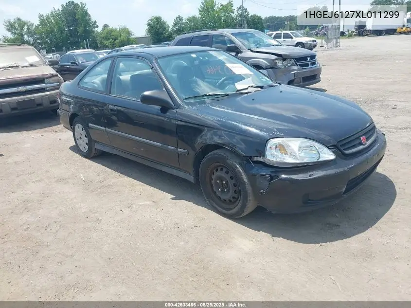 1999 Honda Civic Dx VIN: 1HGEJ6127XL011299 Lot: 42603466