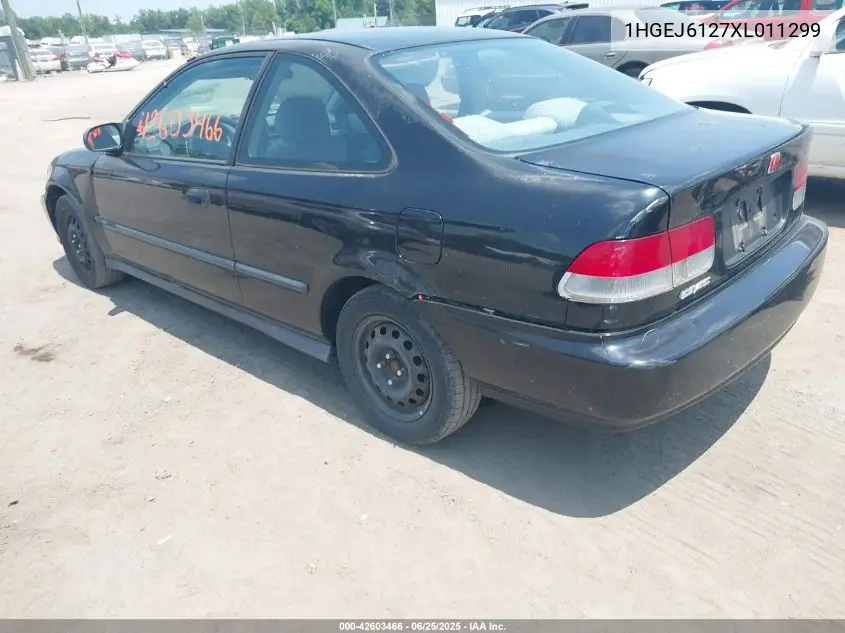 1999 Honda Civic Dx VIN: 1HGEJ6127XL011299 Lot: 42603466