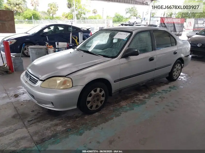 1999 Honda Civic Lx VIN: 1HGEJ6678XL003927 Lot: 42607374