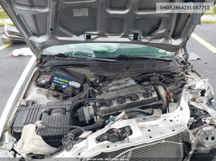 1999 Honda Civic Ex VIN: 1HGEJ8642XL057712 Lot: 42613090