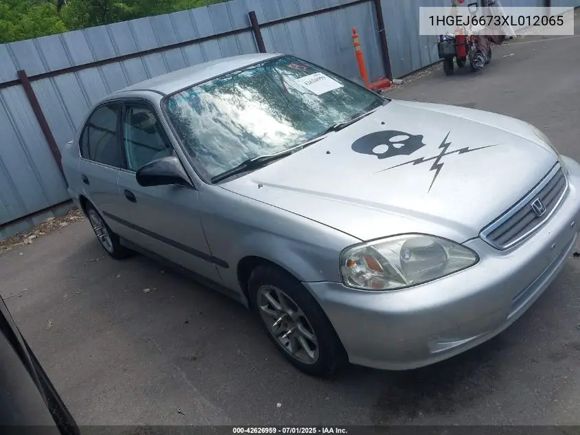 1999 Honda Civic Lx VIN: 1HGEJ6673XL012065 Lot: 42626959