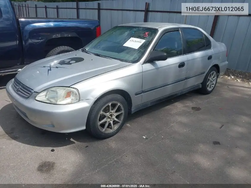 1999 Honda Civic Lx VIN: 1HGEJ6673XL012065 Lot: 42626959