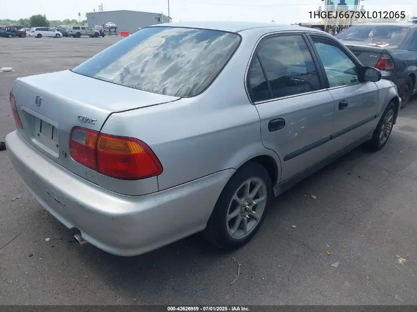 1999 Honda Civic Lx VIN: 1HGEJ6673XL012065 Lot: 42626959