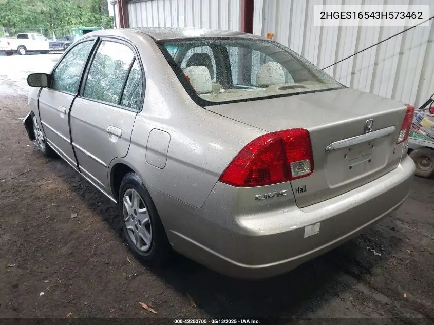 2003 Honda Civic Lx VIN: 2HGES16543H573462 Lot: 42253705