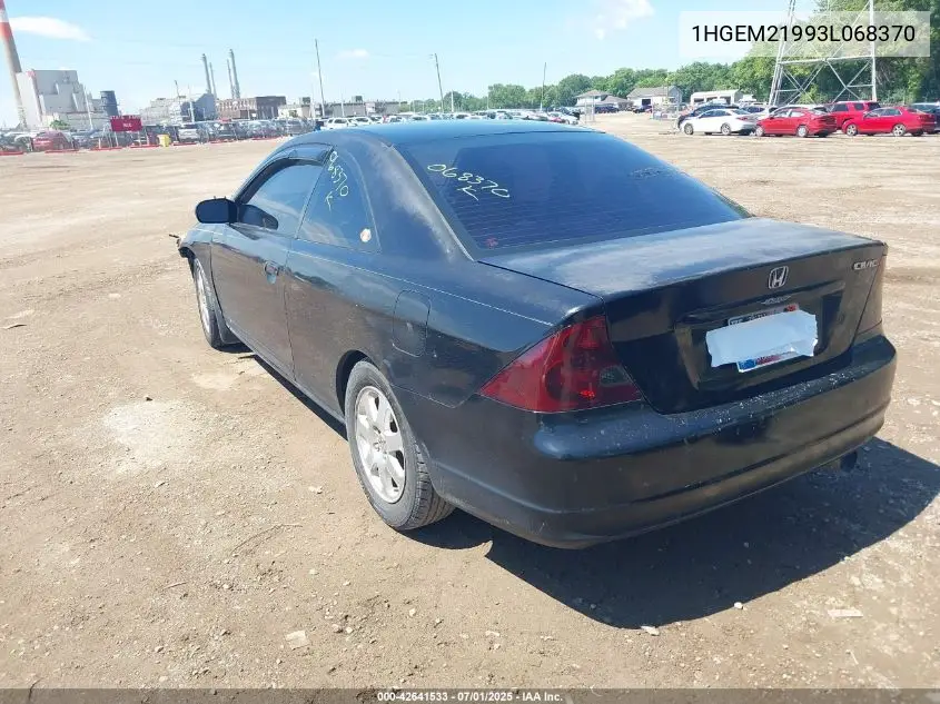2003 Honda Civic Ex VIN: 1HGEM21993L068370 Lot: 42641533