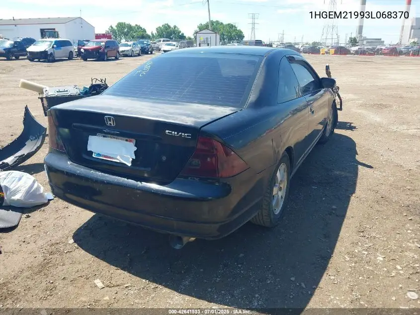2003 Honda Civic Ex VIN: 1HGEM21993L068370 Lot: 42641533