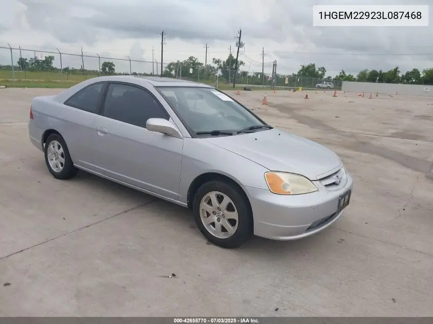 2003 Honda Civic Ex VIN: 1HGEM22923L087468 Lot: 42655770
