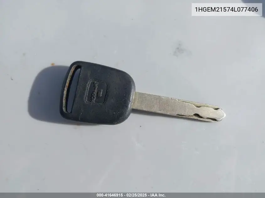 2004 Honda Civic Lx VIN: 1HGEM21574L077406 Lot: 41646915