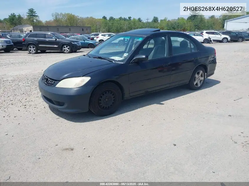 2004 Honda Civic Ex VIN: 2HGES268X4H620527 Lot: 42263860