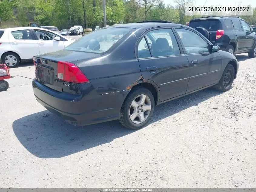 2004 Honda Civic Ex VIN: 2HGES268X4H620527 Lot: 42263860