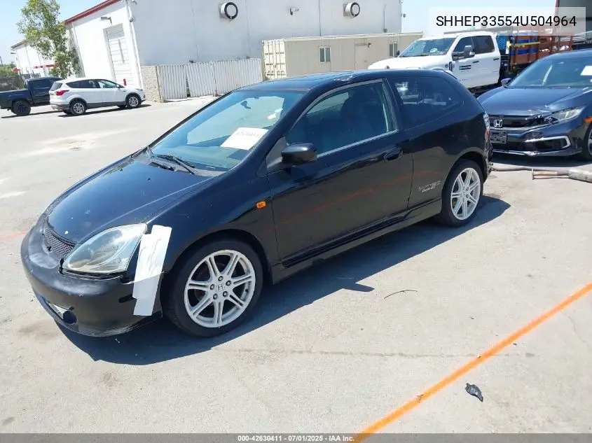 2004 Honda Civic Si VIN: SHHEP33554U504964 Lot: 42630411