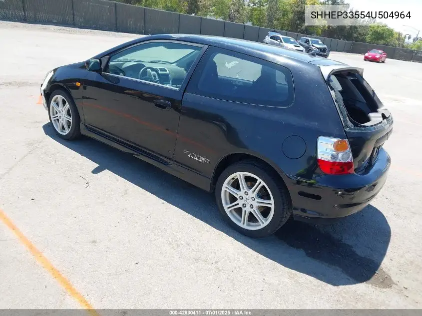2004 Honda Civic Si VIN: SHHEP33554U504964 Lot: 42630411