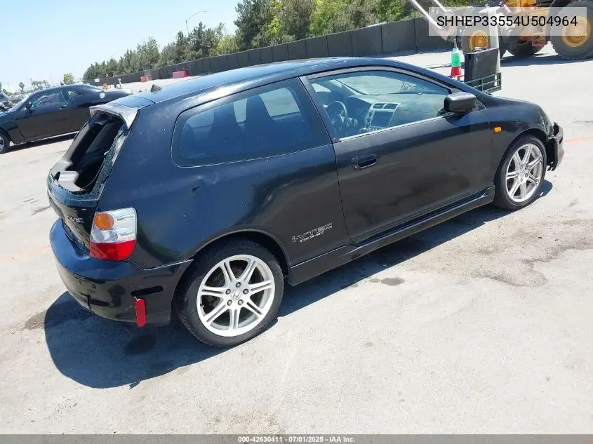 2004 Honda Civic Si VIN: SHHEP33554U504964 Lot: 42630411