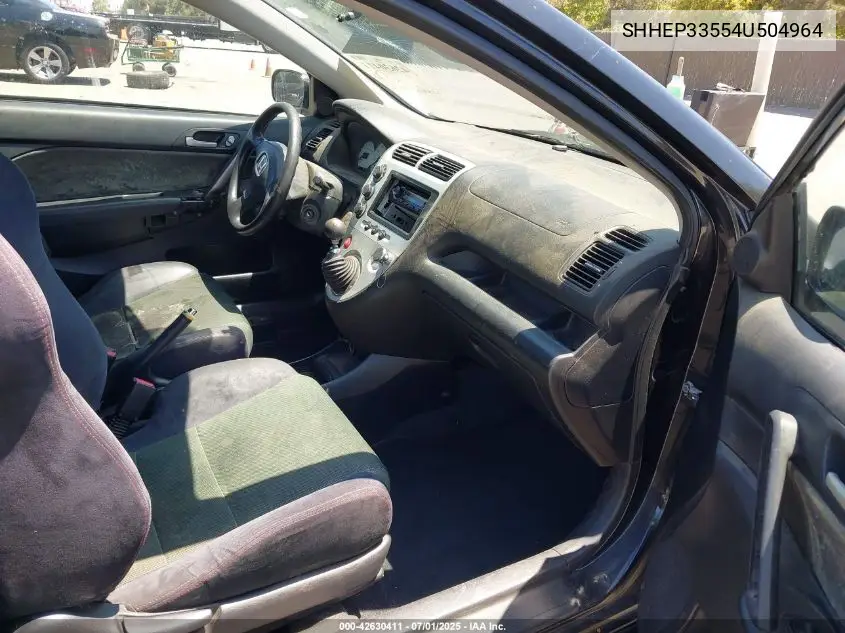2004 Honda Civic Si VIN: SHHEP33554U504964 Lot: 42630411