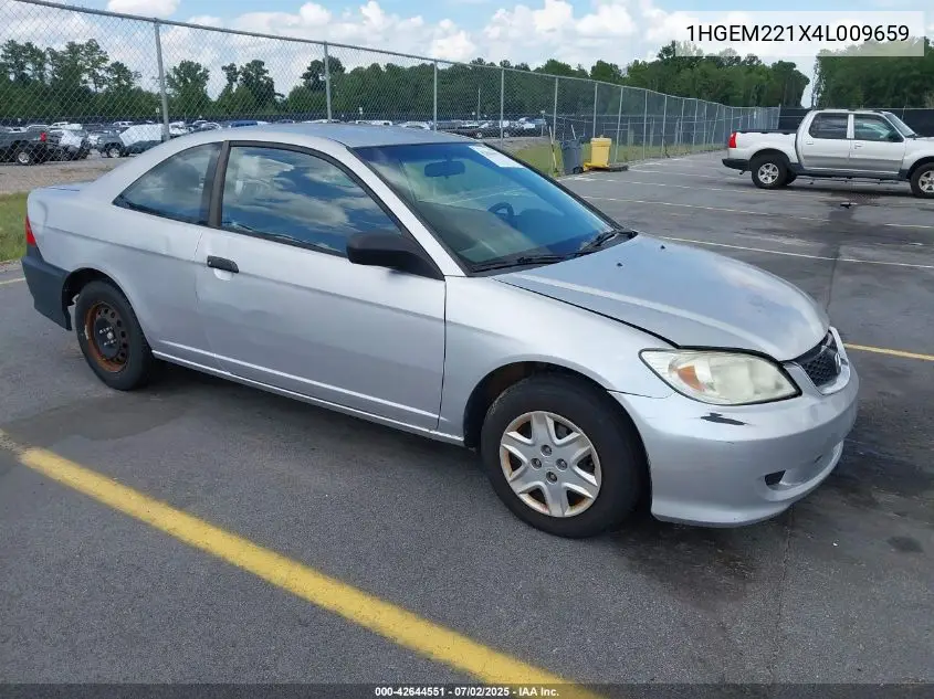 2004 Honda Civic Vp VIN: 1HGEM221X4L009659 Lot: 42644551