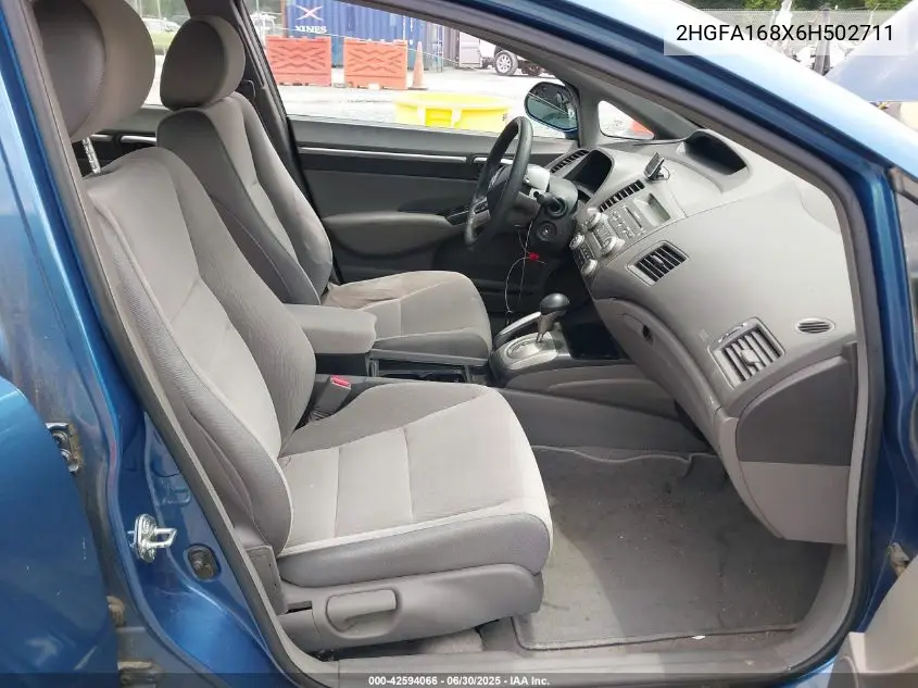 2006 Honda Civic Ex VIN: 2HGFA168X6H502711 Lot: 42594066