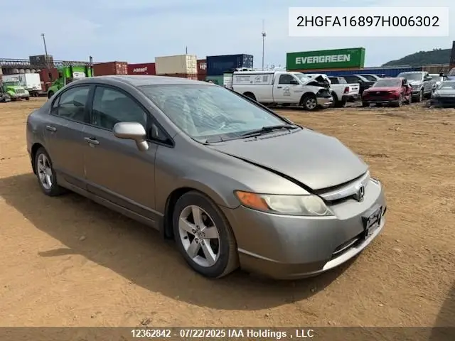 2HGFA16897H006302 2007 Honda Civic Ex