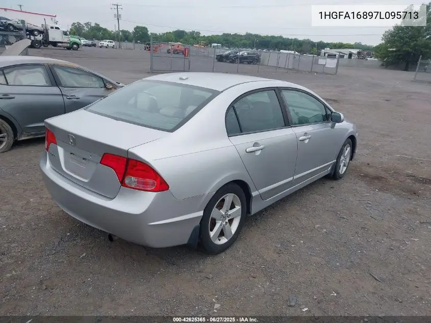 2007 Honda Civic Ex VIN: 1HGFA16897L095713 Lot: 42625365