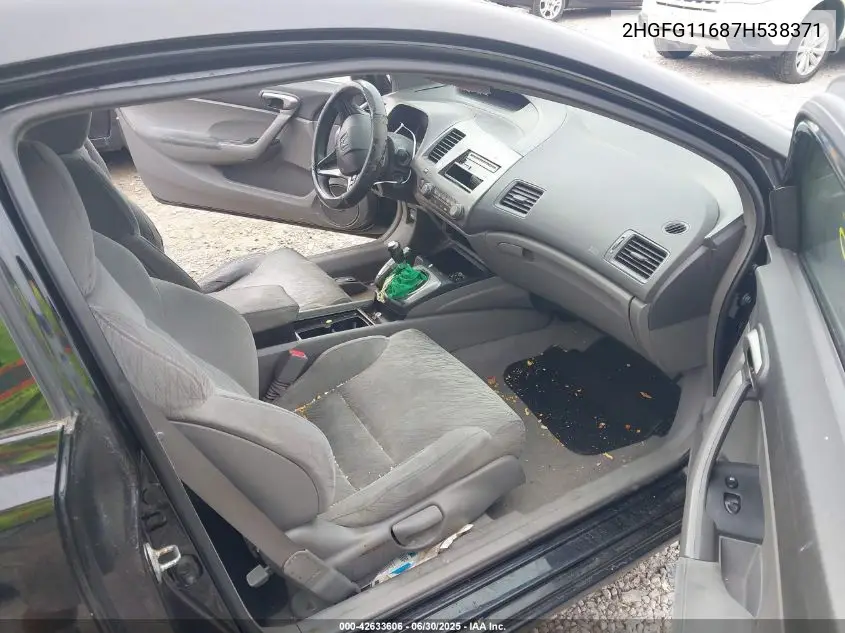 2007 Honda Civic Lx VIN: 2HGFG11687H538371 Lot: 42633606