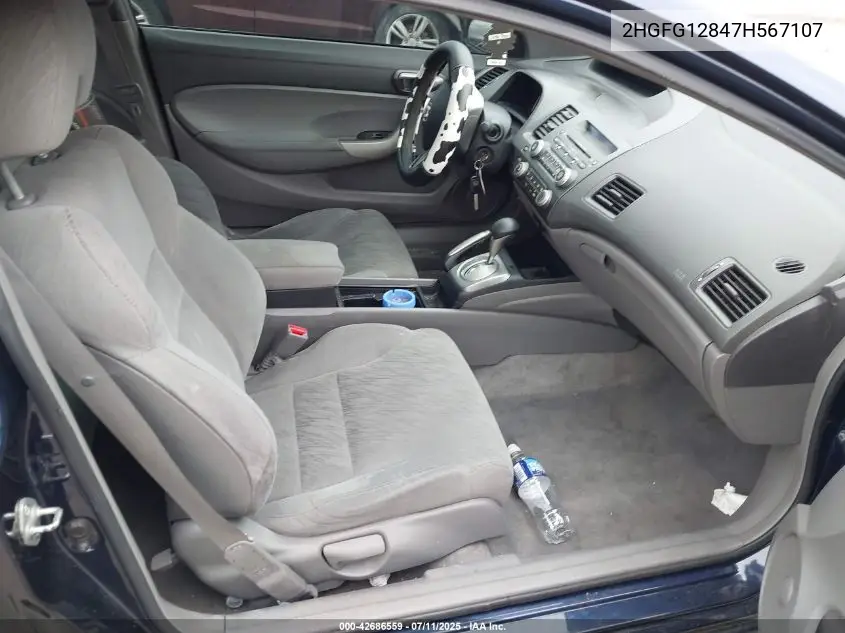 2007 Honda Civic Ex VIN: 2HGFG12847H567107 Lot: 42686559