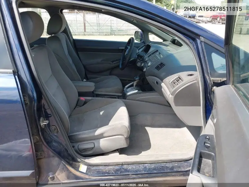 2007 Honda Civic VIN: 2HGFA165278511815 Lot: 42719823