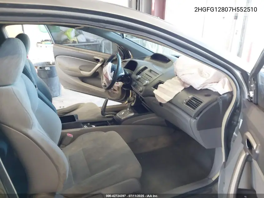 2007 Honda Civic Ex VIN: 2HGFG12807H552510 Lot: 42724397