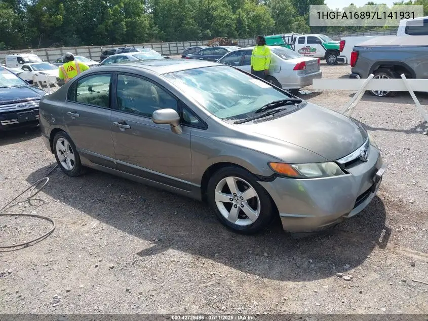 2007 Honda Civic Ex VIN: 1HGFA16897L141931 Lot: 42729496